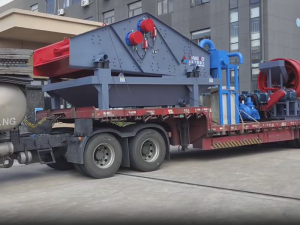 1845J一200洗砂脫水一體機、GT15*50滾筒篩發(fā)往湖北